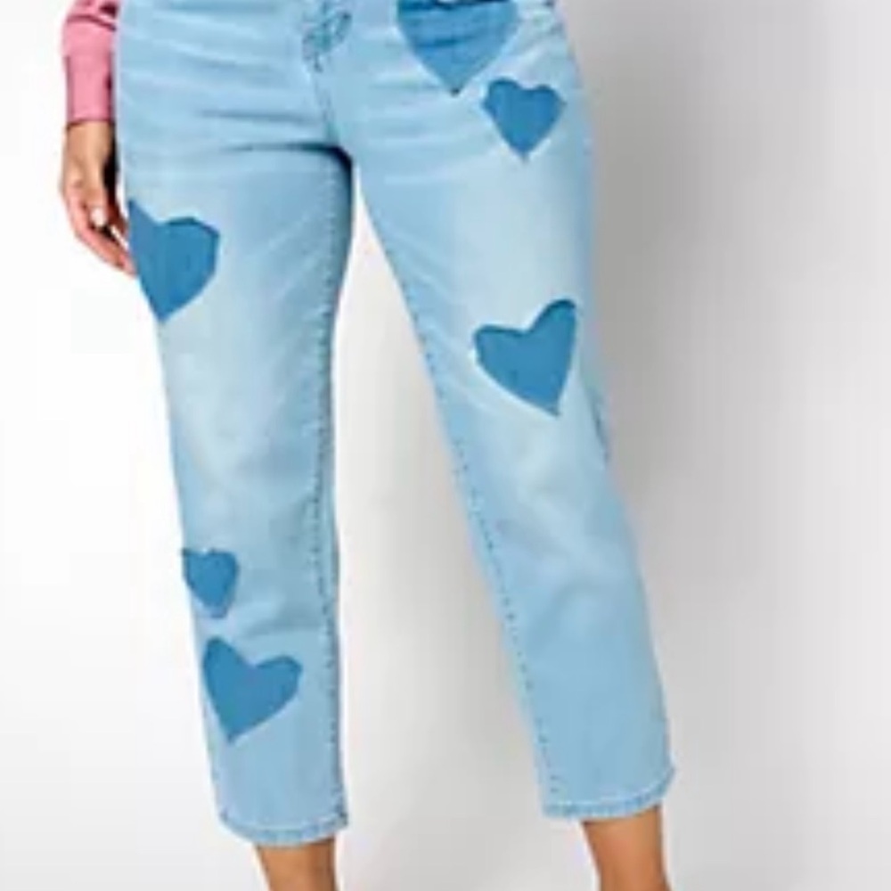 Cute for Studio Park x Amy Stran Petite Patch of My Heart Jean 5XP - Picture 2 of 6